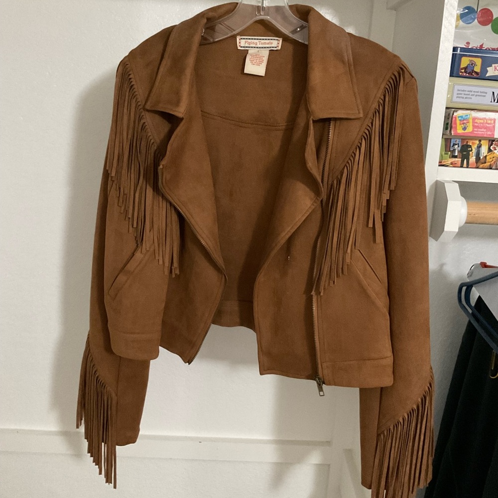 Suede Fringe Jacket